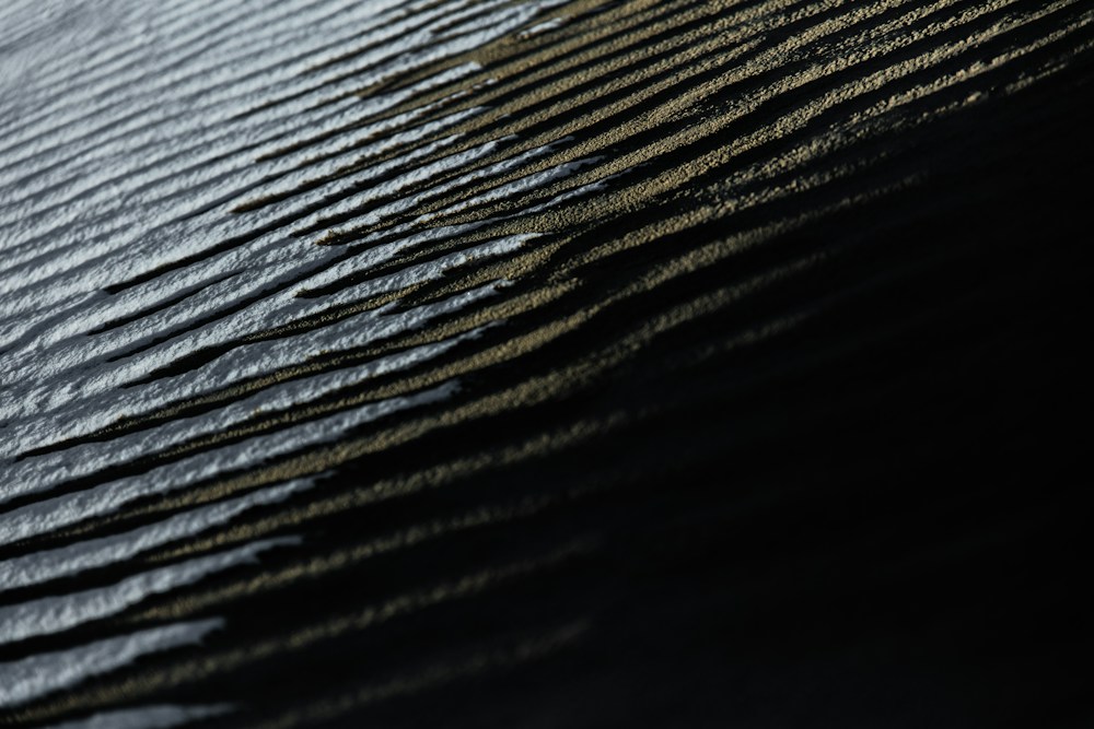 Gentle ridges in wet sand
